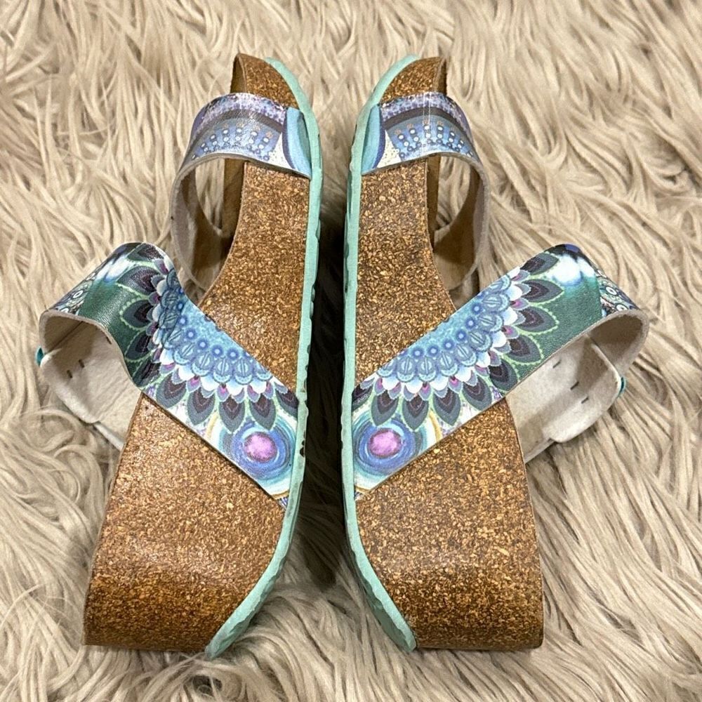 Desigual wedge platform sandals - Picture 11 of 12
